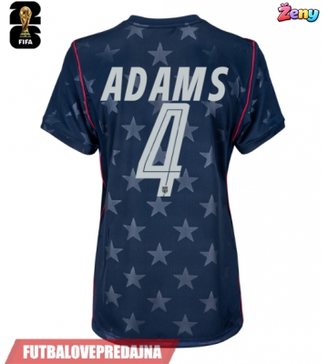 Lacne Ženy Futbalové dres Spojené štáty Tyler Adams #4 MS 2026 Krátky Rukáv - Preč